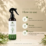 How to use: spray directly onto scalp and hair, massage gently for absorption, and use daily or at least 4 to 5 times a week