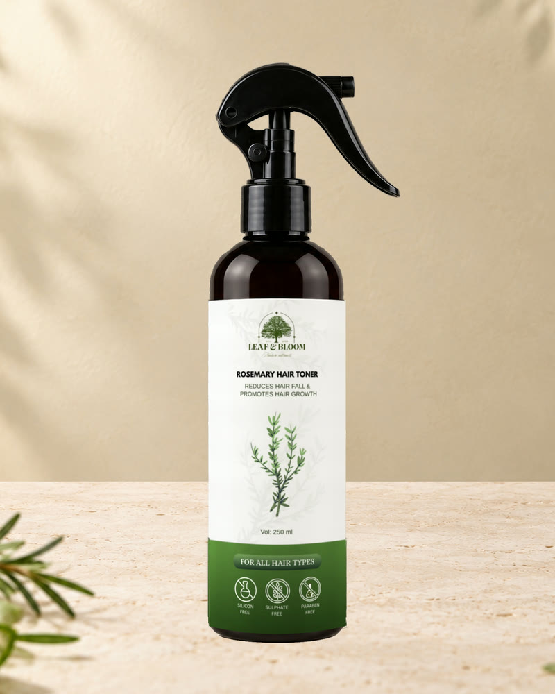 The Rosemary Hair Toner, a 250 ml spray bottle